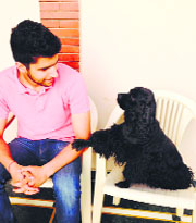 Sidharth Thapar with Ladda