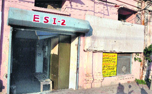 A view of the ESI dispensary on Ladowali road in Jalandhar. 