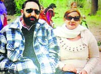 Gurpal and Gurpreet in happier times. A Tribune photograph
