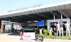 The Chandigarh railway station. 