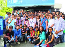 MBA students of CUHP on an industrial tour