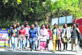 Youth brigade: Youngsters show interest in the elections
