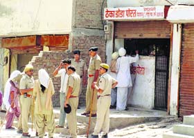 Not many consumers were seen at the poppy husk outlets in Sriganganagar district of Rajasthan on Wednesday
