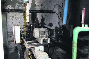 A view of the defunct air-conditioners at the mortuary of Government Medical College in Amritsar. 