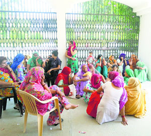 The locked DAV Police Public School in Hisar on Thursday.
