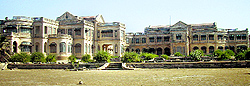 Huzoor Palace in the coastal constituency of Porbandar in the Saurashtra region of Gujarat