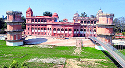 The historical Sheesh Mahal in the old Moti Bagh area in Patiala