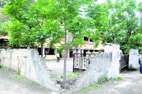The dilapidated building of the old Regional Transport Office in Jammu