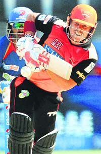 David Warner and his compatriot Aaron Finch hammered the Delhi Daredevils bowlers to put their team on road to a much-awaited win