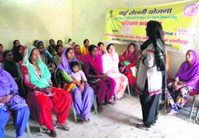A training programme for the minority community women in Dehradun on Saturday