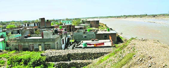 An illegal colony in Jammu. Tribune Photo: Inderjeet Singh