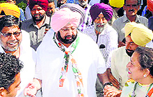 Amarinder Singh in Amritsar on Sunday