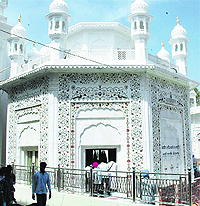 The Bluestar Memorial at the Golden Temple Complex in Amritsar