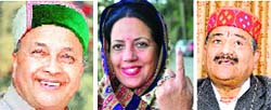 Virbhadra Singh; Pratibha Singh and Maheshwar Singh