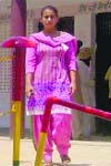 Narinder Kaur decided to be AAPs polling agent in Bharaj village on Wednesday