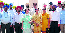 Members of the Armed Corps pay tributes at the War Memorial during the Armed Corps Day in Jalandhar on Thursday