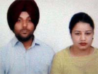 Harvinder Singh and Pradeep Kaur. A file photograph