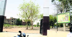 The site of phase 1 of the trade and commerce complex in Hisar.