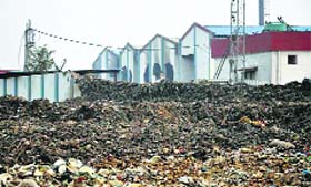 A file photo of the solid waste (garbage) recycle plant at Bandhwari village of Faridabad.