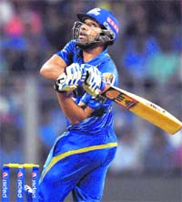 Mumbai Indians skipper Rohit Sharma scored 59 runs in the winning cause.