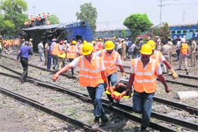 NDRF personnel conduct a mock drill