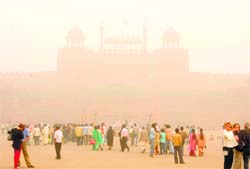 SMOGGED: Red Fort in Delhi (file photo