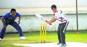 Deputy Commissioner in action during a match at the Gymkhana Club in Jalandhar