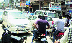 Traffic jams are a routine occurrence in Jagraon