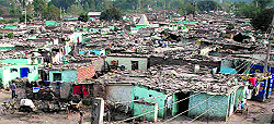 A view of Nehru Colony in Sector 52