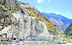 A power project at Kinnaur