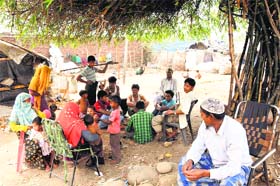 Myanmar immigrants living in Narwal on the outskirts of Jammu