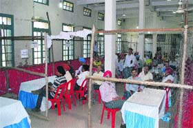 Tight security arrangements at the counting centres in Amritsar