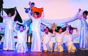 Students of Citizen Forum Vidya Mandir School perform at the annual function in Amritsar