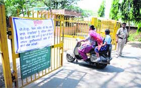 A notice reads Punjab Agricultural University will remain closed for morning walkers on Friday