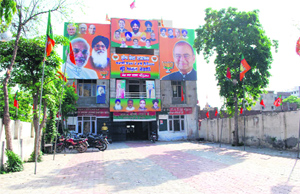 The BJP office wore a deserted look in Amritsar on Friday.