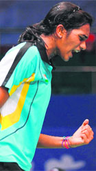 PV Sindhu has a fine record against Chinese shuttlers.  