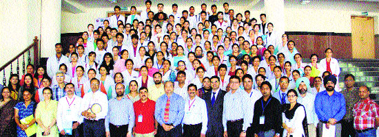 Participants at the CME on haemovigilance held at the DRPGMC, Tanda, in Kangra.