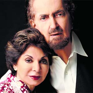 Alyque Padamsee with Sabira Merchant in a scene from Death of a Salesman