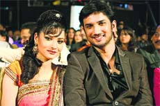 Romantic interlude: Sushant Singh Rajput and Ankita Lokhande