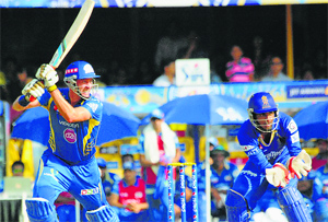 Michael Hussey scored a fine half-century