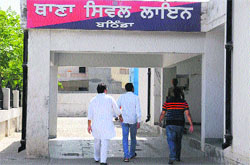 A view of the Civil Lines police station. The land on which it is located comes under the jurisdiction of the Cantonment police station in Bathinda. Tribune photo: Pawan Sharma