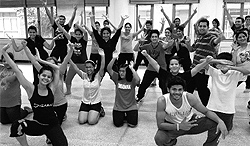 Shiamak Davar’s motto of “Have feet will dance” comes alive on the opening day of his “Summer Funk” dance workshop at Strawberry Fields World School, Sector 26, in Chandigarh