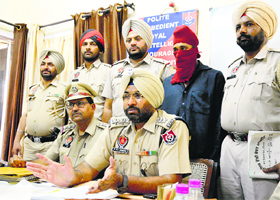 The accused in police custody in Ludhiana on Tuesday.