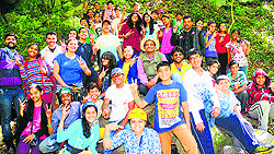 Students of Gujarat during a camp in Dalhousie