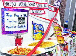 People should avoid junk food as it leads to hypertension
