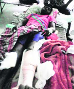 Lakhwinder Singh, who was brutally beaten up by his employer in Tarn Taran