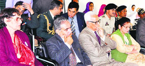 Governor NN Vohra along with First Lady Usha Vohra enjoys a cultural programme at Raahat Ghar in Chandilora, Tangmarg, on Thursday.