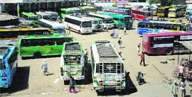 A view of the Bathinda bus stand.