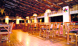 An empty restaurant in Dharamkot
