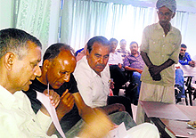 CPS Jagjivan Pal listens to public grievances at Thural near Palampur on Saturday